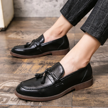Mocasines con borlas de cuero Cambridge