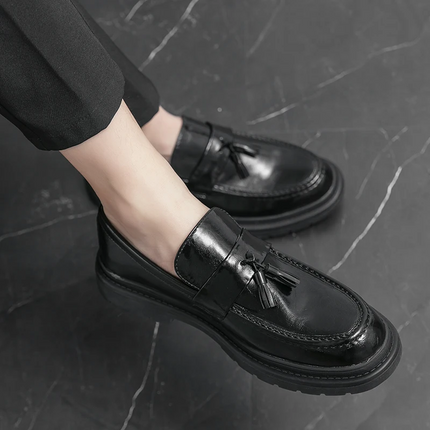 Mocasines de cuero con borlas Belmont