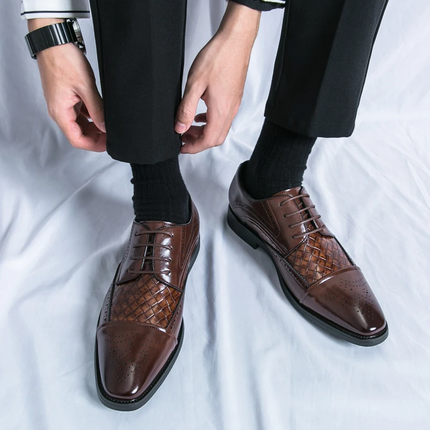 Zapatos de vestir brogue de cuero Kensington
