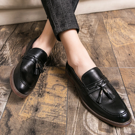 Mocasines con borlas de cuero Cambridge