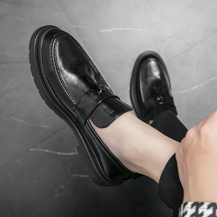 Mocasines de cuero con borlas Belmont
