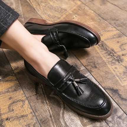 Mocasines con borlas de cuero Cambridge