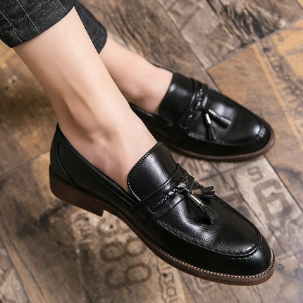 Mocasines con borlas de cuero Cambridge