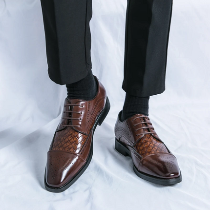 Zapatos de vestir brogue de cuero Kensington