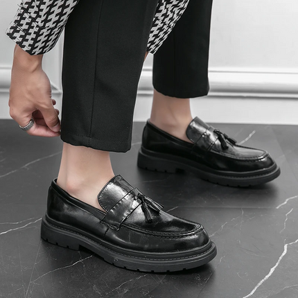 Mocasines de cuero con borlas Belmont