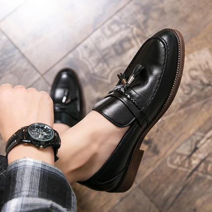Mocasines con borlas de cuero Cambridge