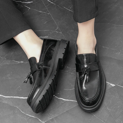 Mocasines de cuero con borlas Belmont