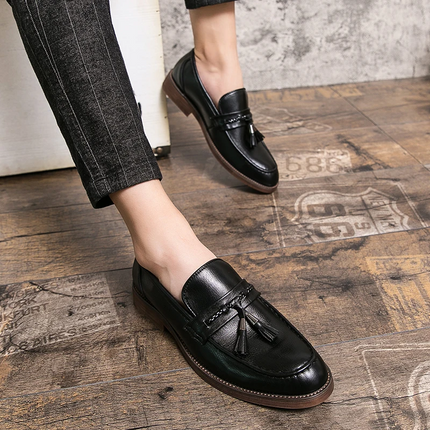 Mocasines con borlas de cuero Cambridge