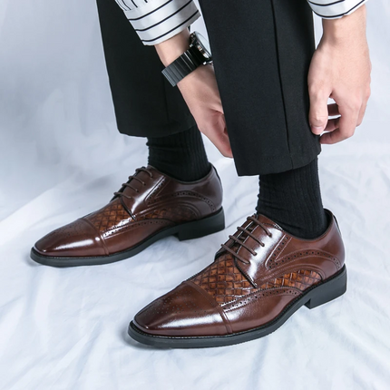 Zapatos de vestir brogue de cuero Kensington