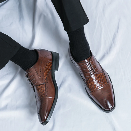 Zapatos de vestir brogue de cuero Kensington