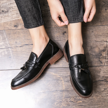 Mocasines con borlas de cuero Cambridge
