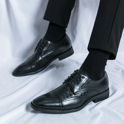 Zapatos de vestir brogue de cuero Kensington