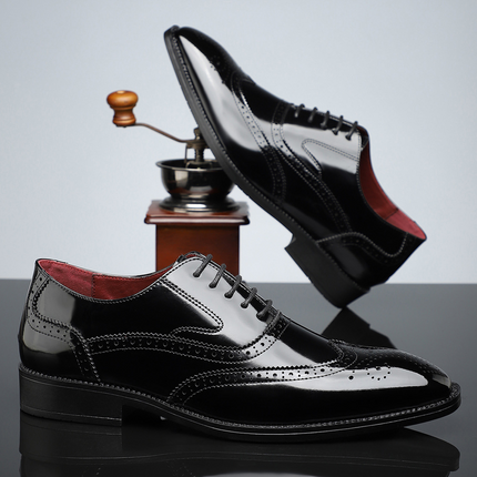 Zapatos de vestir brogue de cuero Cambridge