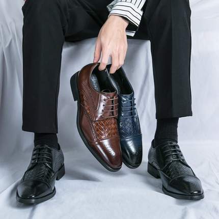 Zapatos de vestir brogue de cuero Kensington