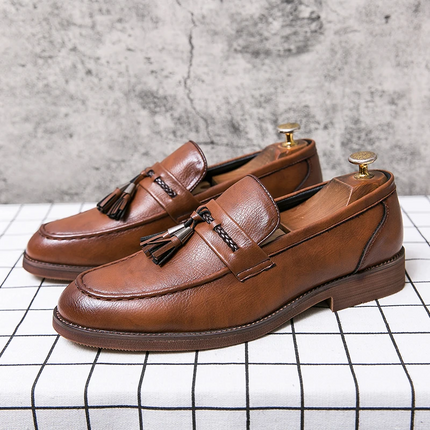 Mocasines con borlas de cuero Cambridge