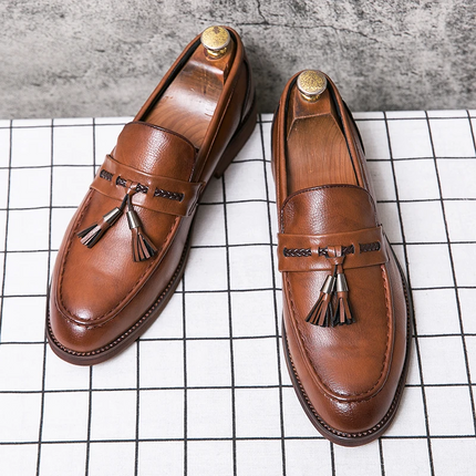 Mocasines con borlas de cuero Cambridge
