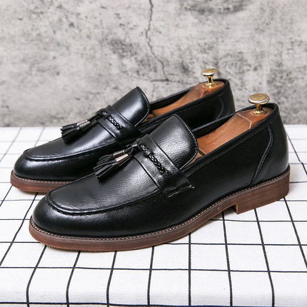 Mocasines con borlas de cuero Cambridge