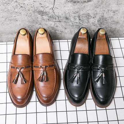Mocasines con borlas de cuero Cambridge