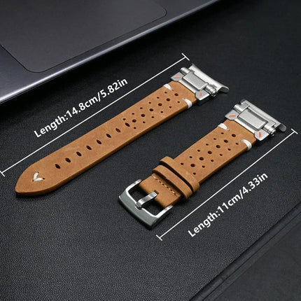 Correa de cuero TitaniumTouch para Galaxy Watch Ultra