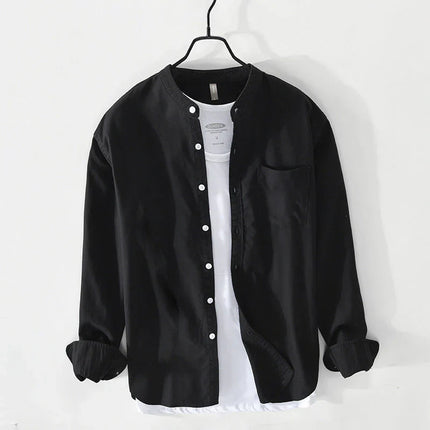 Camisa de cuello minimalista Preston