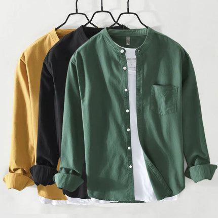Camisa de cuello minimalista Preston