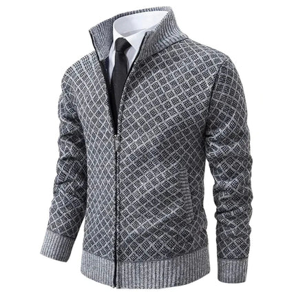 Chaqueta de punto Remy Royal Jacquard