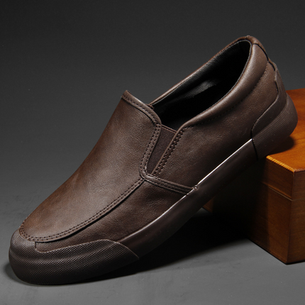 Zapatillas Chelsea de cuero sin cordones