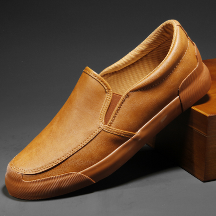 Zapatillas Chelsea de cuero sin cordones