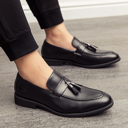 Mocasines de cuero Bristol con borlas