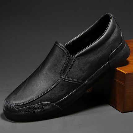 Zapatillas Chelsea de cuero sin cordones