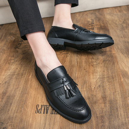 Mocasines de cuero con borlas de Londres