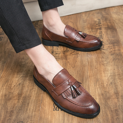 Mocasines de cuero con borlas de Londres
