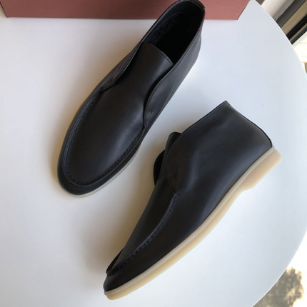 Mocasines de piel merlot