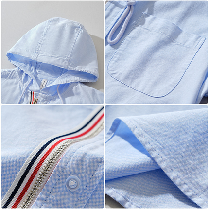 Camisa con capucha de lino Chelsea