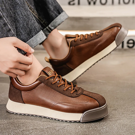 Zapatillas Novara de piel italiana