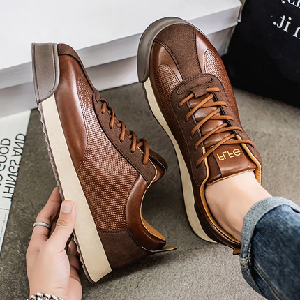Zapatillas Novara de piel italiana