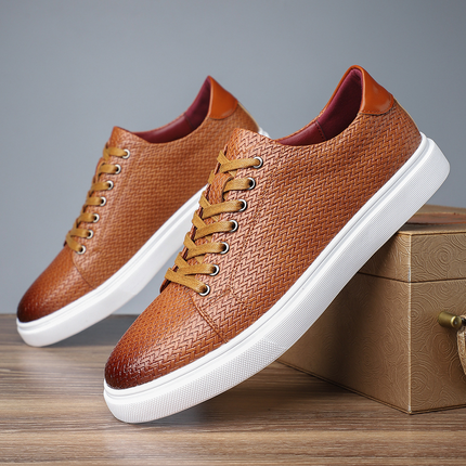 Zapatillas de piel tejida Salvatore