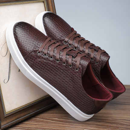 Zapatillas de piel tejida Salvatore