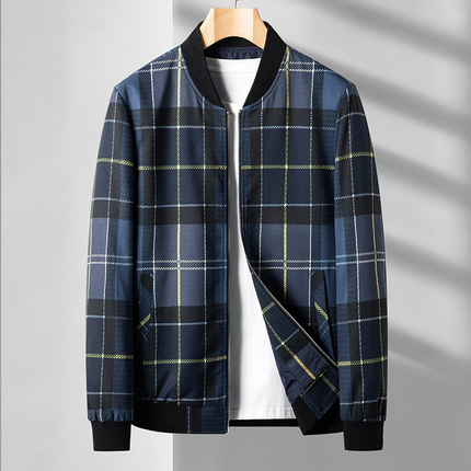 Chaqueta bomber a cuadros Ansel