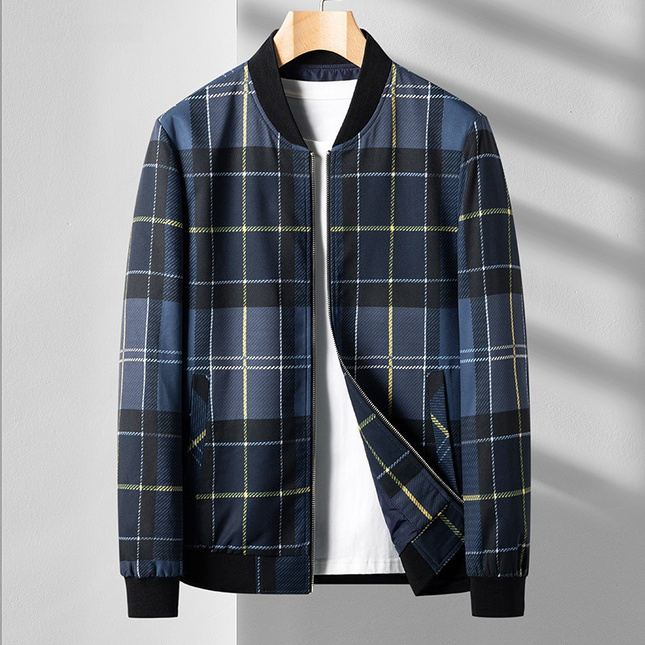 Chaqueta bomber a cuadros Ansel