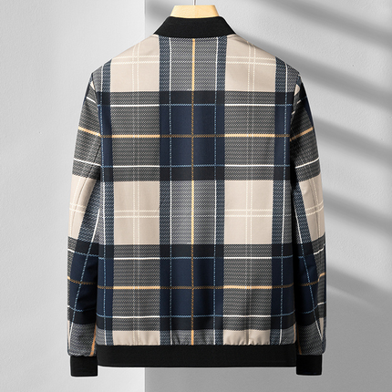 Chaqueta bomber a cuadros Ansel