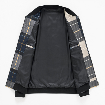 Chaqueta bomber a cuadros Ansel