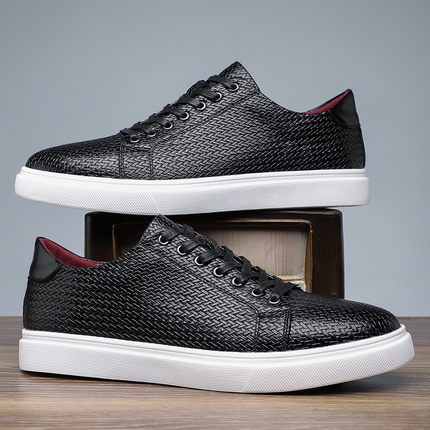 Zapatillas de piel tejida Salvatore