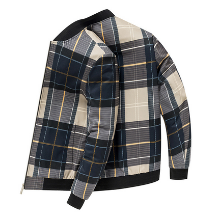 Chaqueta bomber a cuadros Ansel