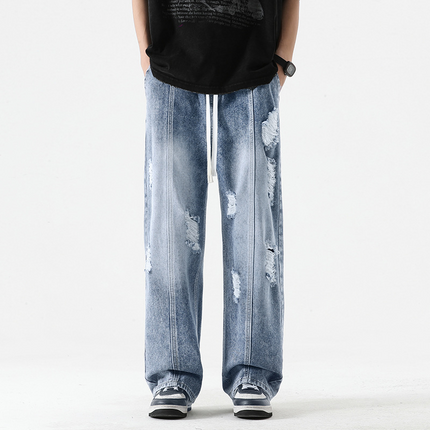 Pantalones deportivos de mezclilla desgastada Nexus