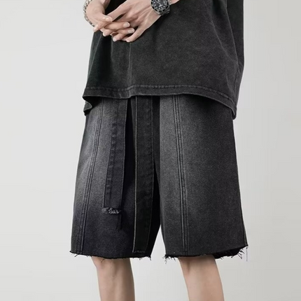 Pantalones cortos vaqueros con flecos de Sonic