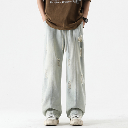 Pantalones deportivos de mezclilla desgastada Nexus