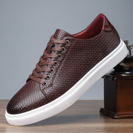 Zapatillas de piel tejida Salvatore