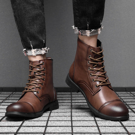 Botas de piel auténtica Pelle Italiana