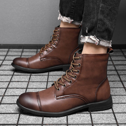 Botas de piel auténtica Pelle Italiana